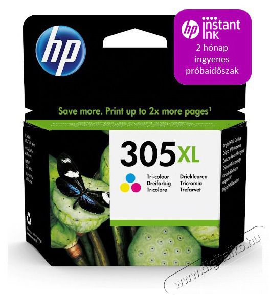 HP 3YM63AE (305XL) h&aacute;romsz&iacute;nű nagykapac&iacute;t&aacute;s&uacute; tintapatron Iroda &eacute;s sz&aacute;m&iacute;t&aacute;stechnika - Nyomtat&oacute; - Kieg&eacute;sz&iacute;tő - 398013