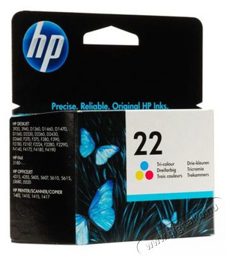 HP C9352AE (22) Sz&iacute;nes tri-color tintapatron Iroda &eacute;s sz&aacute;m&iacute;t&aacute;stechnika - Nyomtat&oacute; - Kieg&eacute;sz&iacute;tő - 393179