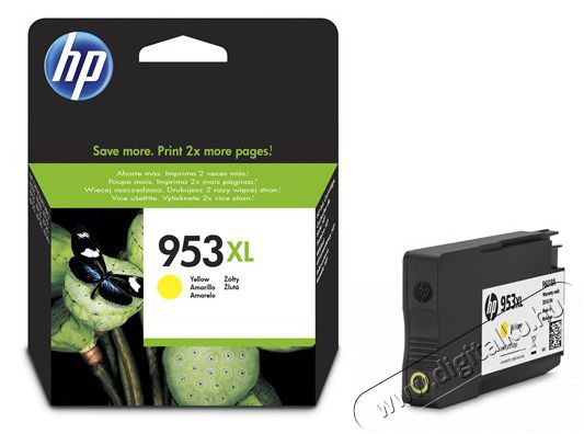 HP F6U18AE (953XL) tintapatron - s&aacute;rga  Iroda &eacute;s sz&aacute;m&iacute;t&aacute;stechnika - Nyomtat&oacute; - Kieg&eacute;sz&iacute;tő - 393249