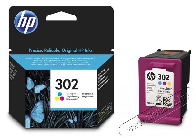 HP F6U65AE (302) tintapatron - h&aacute;romsz&iacute;nű Iroda &eacute;s sz&aacute;m&iacute;t&aacute;stechnika - Nyomtat&oacute; - Kieg&eacute;sz&iacute;tő - 393247