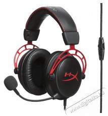 HP HyperX Cloud Alpha 3,5 Jack fekete-v&ouml;r&ouml;s gamer headset Audio-Video / Hifi / Multim&eacute;dia - F&uuml;l &eacute;s Fejhallgat&oacute;k - Fejhallgat&oacute; mikrofonnal / headset - 389755