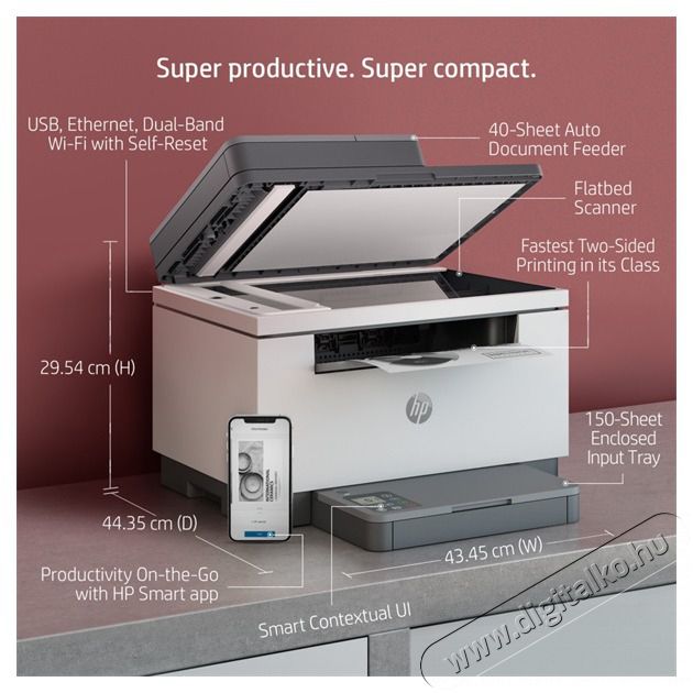 HP LaserJet MFP M234sdw multifunkci&oacute;s l&eacute;zer Instant Ink ready nyomtat&oacute; Iroda &eacute;s sz&aacute;m&iacute;t&aacute;stechnika - Nyomtat&oacute; - Multifunkci&oacute;s (l&eacute;zer) - 393167