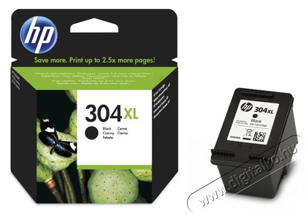 HP N9K08AE (304XL) fekete XL tintapatron Iroda &eacute;s sz&aacute;m&iacute;t&aacute;stechnika - Nyomtat&oacute; - Kieg&eacute;sz&iacute;tő - 393175