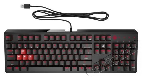 HP OMEN Encoder Cherry MX Red gamer billentyűzet - fekete Iroda &eacute;s sz&aacute;m&iacute;t&aacute;stechnika - Billentyűzet / billentyűzet szett - Vezet&eacute;kes - 380297