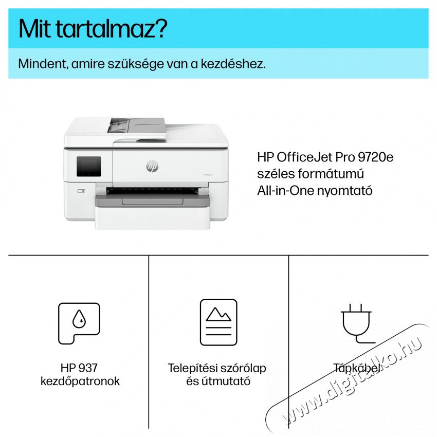 HP OfficeJet Pro 9720e (53N95B) WF multifunkci&oacute;s nyomtat&oacute; Iroda &eacute;s sz&aacute;m&iacute;t&aacute;stechnika - Nyomtat&oacute; - Multifunkci&oacute;s (tintasugaras) - 507330