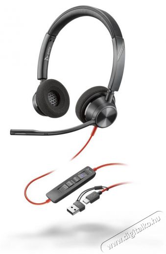 HP Poly BW 3320 Stereo USB-C HS+USB-C/A Audio-Video / Hifi / Multim&eacute;dia - F&uuml;l &eacute;s Fejhallgat&oacute;k - Fejhallgat&oacute; - 509957