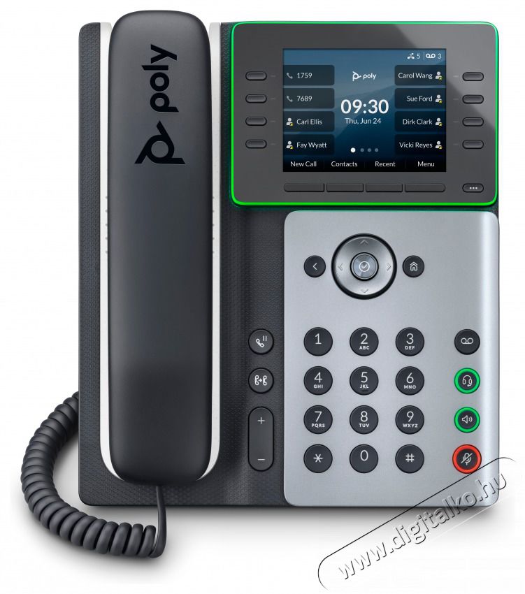 HP Poly Edge E350 PoE IP telefon Mobil / Kommunik&aacute;ci&oacute; / Smart - Vezet&eacute;kes telefon / fax - 514270