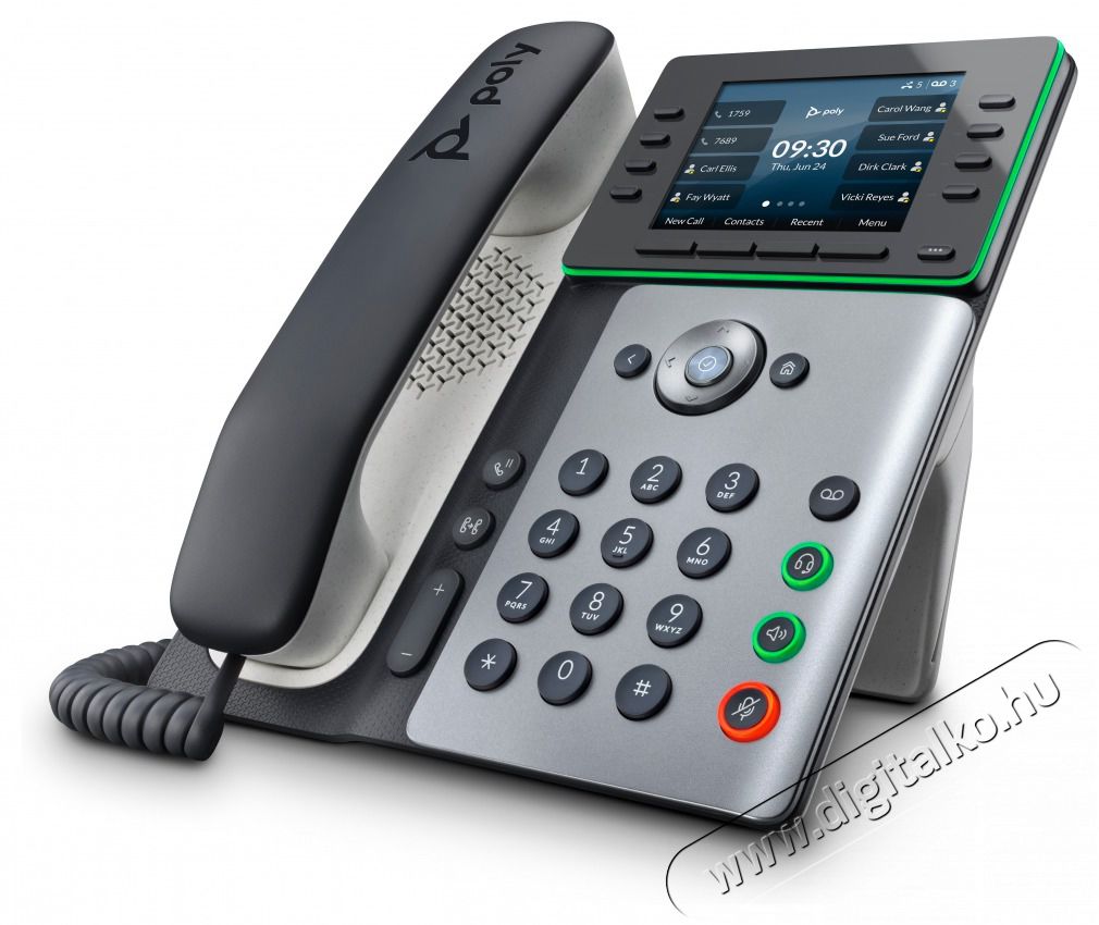HP Poly Edge E350 PoE IP telefon Mobil / Kommunik&aacute;ci&oacute; / Smart - Vezet&eacute;kes telefon / fax - 514270