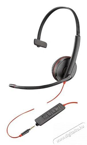 HP Poly Blackwire 3215 mono USB-C, 3,5mm, USB-C/A adapter Audio-Video / Hifi / Multim&eacute;dia - F&uuml;l &eacute;s Fejhallgat&oacute;k - Fejhallgat&oacute; mikrofonnal / headset - 518757