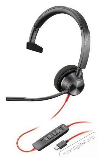 HP Poly Blackwire 3310 mono Microsoft Teams Certified USB-C, USB-C/A adapter Audio-Video / Hifi / Multim&eacute;dia - F&uuml;l &eacute;s Fejhallgat&oacute;k - F&uuml;lhallgat&oacute; mikrofonnal / headset - 518758