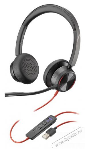 HP Poly Blackwire 8225 Stereo USB-C, USB-C/A adapter Audio-Video / Hifi / Multim&eacute;dia - F&uuml;l &eacute;s Fejhallgat&oacute;k - F&uuml;lhallgat&oacute; mikrofonnal / headset - 518768