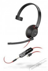 HP Poly Blackwire 5210 mono USB-C, 3,5mm, USB-C/A adapter Audio-Video / Hifi / Multim&eacute;dia - F&uuml;l &eacute;s Fejhallgat&oacute;k - Fejhallgat&oacute; - 529540