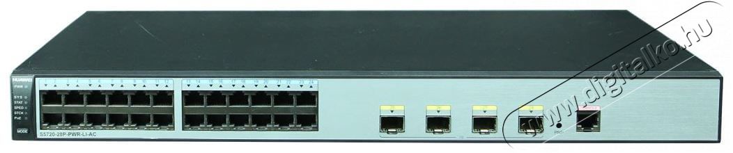 Huawei S5720-28P-PWR-LI-AC 24port GbE LAN PoE+ (370W) L3 menedzselhető switch Iroda &eacute;s sz&aacute;m&iacute;t&aacute;stechnika - H&aacute;l&oacute;zat - Switch - 369715