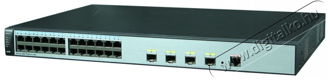 Huawei S5720-28P-PWR-LI-AC 24port GbE LAN PoE+ (370W) L3 menedzselhető switch Iroda &eacute;s sz&aacute;m&iacute;t&aacute;stechnika - H&aacute;l&oacute;zat - Switch - 369715