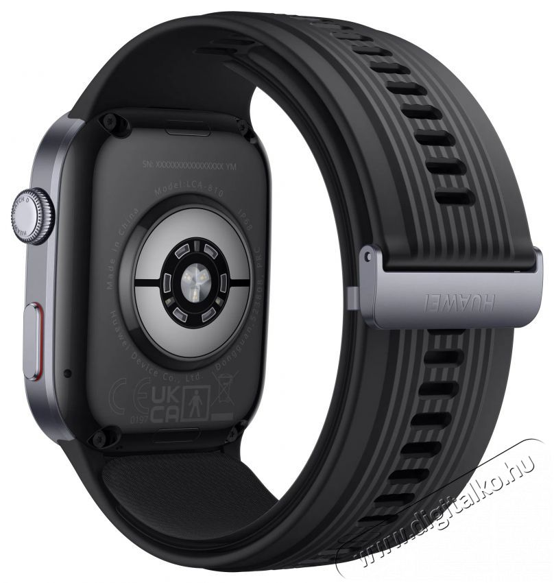 Huawei Watch D2 okos&oacute;ra, fekete alum&iacute;nium&ouml;tv&ouml;zet tok, fekete fluoroelasztomer sz&iacute;j Mobil / Kommunik&aacute;ci&oacute; / Smart - Okos eszk&ouml;z - Okos&oacute;ra - 503869