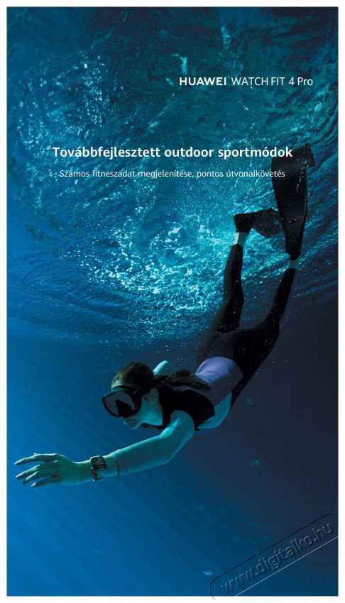 Huawei Watch Fit 4 Pro Black Mobil / Kommunik&aacute;ci&oacute; / Smart - Okos eszk&ouml;z - Okos&oacute;ra - 522059