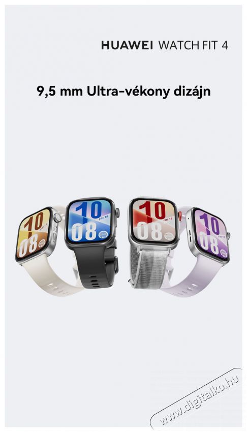Huawei Watch Fit 4 Silver Mobil / Kommunik&aacute;ci&oacute; / Smart - Okos eszk&ouml;z - Okos&oacute;ra - 522061