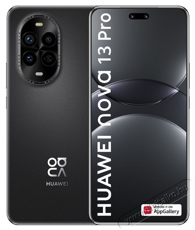 Huawei nova 13 Pro Mobiltelefon, Dual SIM, 12GB RAM, 512GB, Fekete Mobil / Kommunik&aacute;ci&oacute; / Smart - Okostelefon - Android - 533530