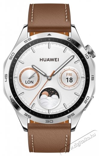 Huawei Watch GT 4 Okos&oacute;ra, 46 mm, barna bőr sz&iacute;j Mobil / Kommunik&aacute;ci&oacute; / Smart - Okos eszk&ouml;z - Okos&oacute;ra - 536885