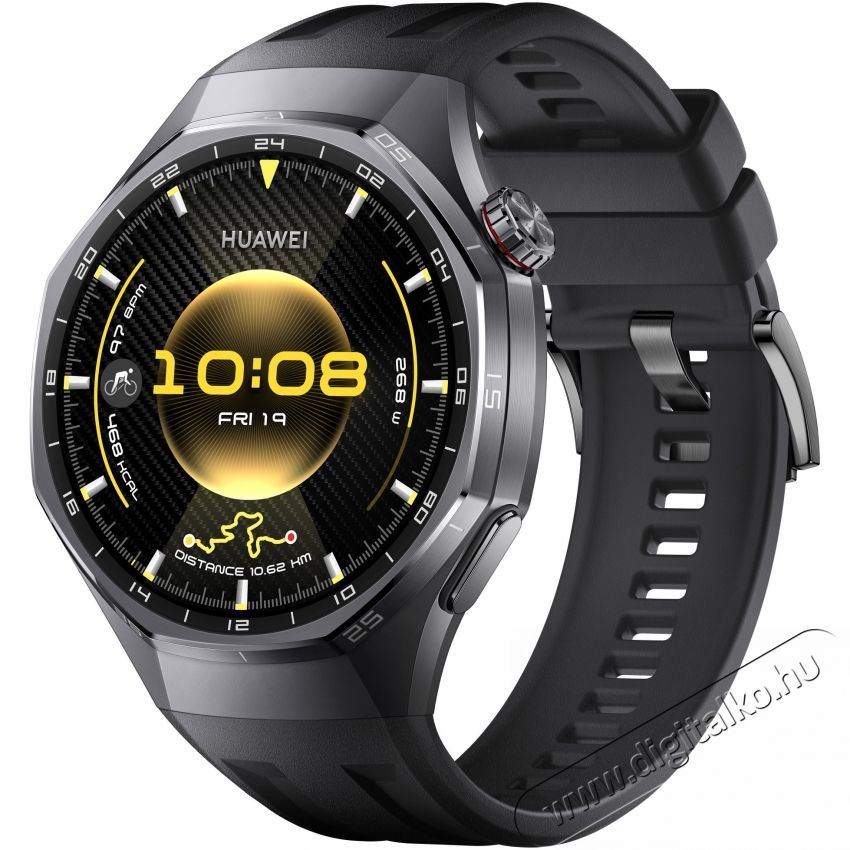 Huawei Watch GT 6 Pro okos&oacute;ra, 46MM, Black Titanium Alloy Case, Black Fluoroelastomer Strap Mobil / Kommunik&aacute;ci&oacute; / Smart - Okos eszk&ouml;z - Okos&oacute;ra - 533515