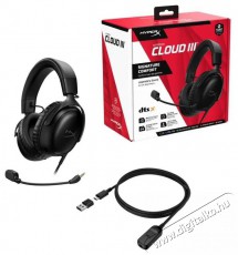 HyperX Cloud III Black Audio-Video / Hifi / Multim&eacute;dia - F&uuml;l &eacute;s Fejhallgat&oacute;k - Fejhallgat&oacute; - 509963