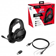 HyperX Cloud Jet Dual Wireless Gaming Headset Black Audio-Video / Hifi / Multim&eacute;dia - F&uuml;l &eacute;s Fejhallgat&oacute;k - Fejhallgat&oacute; - 509967