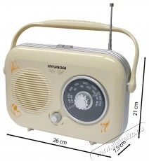 Hyundai PR 100 B Retro b&eacute;zs Audio-Video / Hifi / Multim&eacute;dia - R&aacute;di&oacute; / &oacute;r&aacute;s r&aacute;di&oacute; - Hordozhat&oacute;, zseb-, t&aacute;ska r&aacute;di&oacute; - 524981