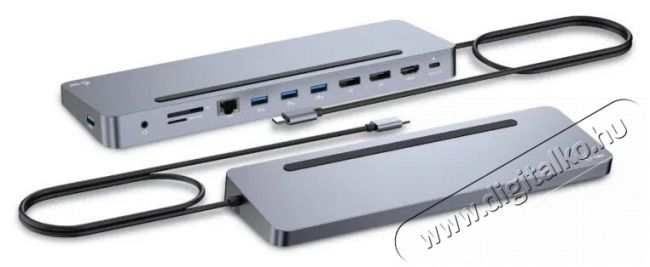 i-tec USB-C Metal Ergonomic 4K 3x Display Docking Station, Power Delivery 100W Iroda &eacute;s sz&aacute;m&iacute;t&aacute;stechnika - Notebook kieg&eacute;sz&iacute;tő - USB hub / eloszt&oacute; - 503351