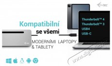 i-tec USB-C Metal Ergonomic 4K 3x Display Docking Station, Power Delivery 100W Iroda &eacute;s sz&aacute;m&iacute;t&aacute;stechnika - Notebook kieg&eacute;sz&iacute;tő - USB hub / eloszt&oacute; - 503351