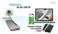 i-tec USB-C Metal Ergonomic 4K 3x Display Docking Station, Power Delivery 100W Iroda &eacute;s sz&aacute;m&iacute;t&aacute;stechnika - Notebook kieg&eacute;sz&iacute;tő - USB hub / eloszt&oacute; - 503351