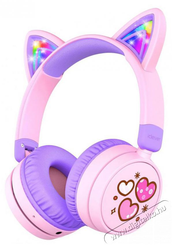 iClever BTH21 Purple Audio-Video / Hifi / Multim&eacute;dia - F&uuml;l &eacute;s Fejhallgat&oacute;k - Fejhallgat&oacute; - 518788
