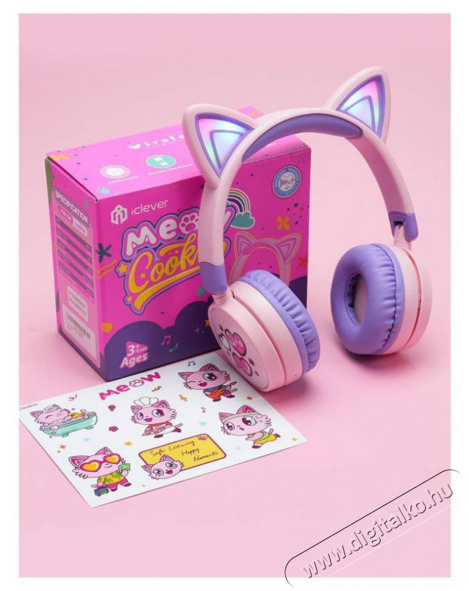 iClever BTH21 Purple Audio-Video / Hifi / Multim&eacute;dia - F&uuml;l &eacute;s Fejhallgat&oacute;k - Fejhallgat&oacute; - 518788