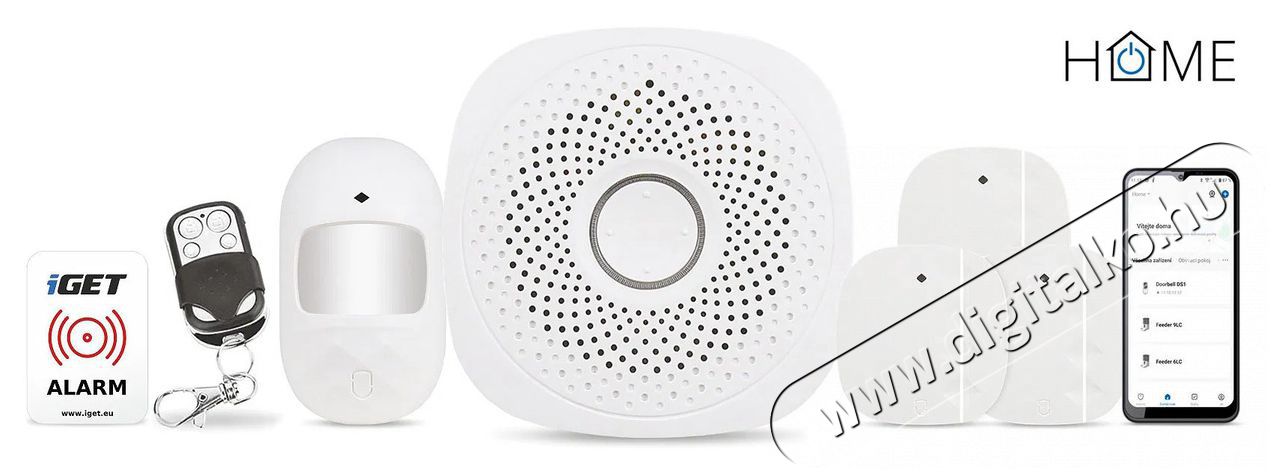 iGET  HOME Alarm X1 Advanced H&aacute;ztart&aacute;s / Otthon / K&uuml;lt&eacute;r - Okos otthon - Kieg&eacute;sz&iacute;tő - 522101