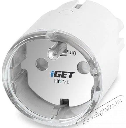 iGET  HOME Power 1 Fogyaszt&aacute;sm&eacute;rő okos WiFi konnektor, 230 V, 3680 W H&aacute;ztart&aacute;s / Otthon / K&uuml;lt&eacute;r - Okos otthon - Okos konnektor - 522102