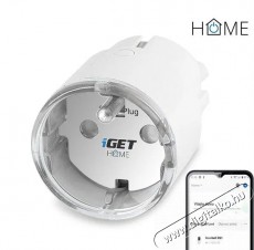 iGET  HOME Power 1 Fogyaszt&aacute;sm&eacute;rő okos WiFi konnektor, 230 V, 3680 W H&aacute;ztart&aacute;s / Otthon / K&uuml;lt&eacute;r - Okos otthon - Okos konnektor - 522102