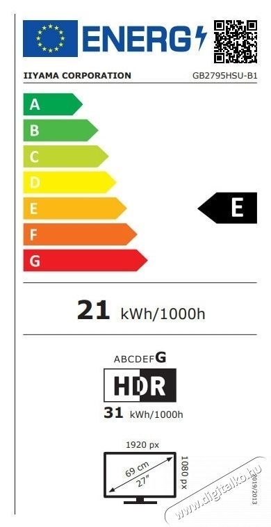 iiyama G-Master GB2795HSU-B1 Gaming monitor LED IPS, 27 , Full HD, HDMI, DisplayPort, USB 4x3.2 HUB, 280Hz, HAS (150mm), FreeSync Premium, GOLD PHOENIX&trade;, Vesa, Fekete Iroda &eacute;s sz&aacute;m&iacute;t&aacute;stechnika - Monitor - Monitor - 533537