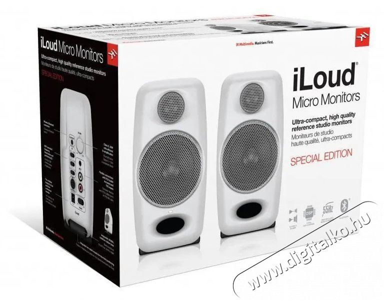IK Multimedia iLoud Micro Monitor - White Special Edition Audio-Video / Hifi / Multim&eacute;dia - Hangfal - Hangfalszett - Hangfalszett - 522116