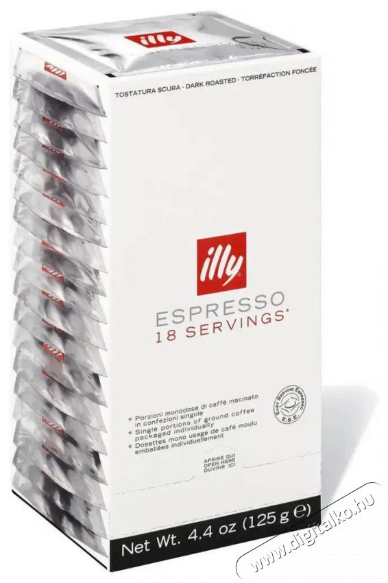 ILLY INTENSO k&aacute;v&eacute;p&aacute;rna, 18 adag Konyhai term&eacute;kek - K&aacute;v&eacute;főző / k&aacute;v&eacute;&ouml;rlő / kieg&eacute;sz&iacute;tő - K&aacute;v&eacute; kapszula / pod / szemes / őr&ouml;lt k&aacute;v&eacute; - 503699