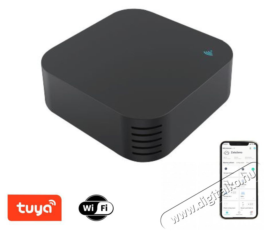 IMMAX NEO LITE Smart IR vez&eacute;rlő hőm&eacute;rs&eacute;klet- &eacute;s p&aacute;ratartalom-&eacute;rz&eacute;kelőkkel, WiFi-vel H&aacute;ztart&aacute;s / Otthon / K&uuml;lt&eacute;r - Okos otthon - Termoszt&aacute;t - 508168