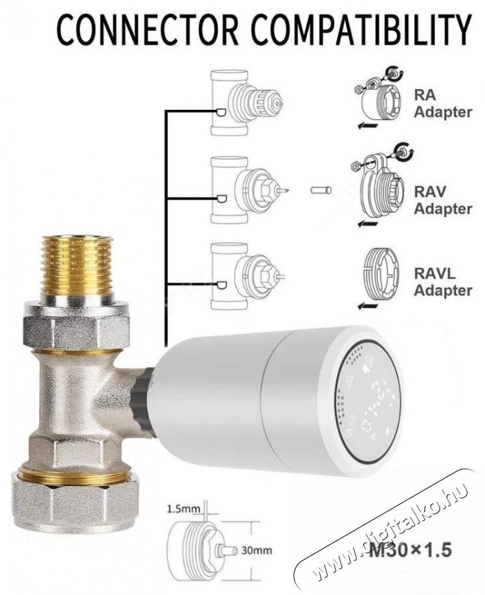 IMMAX NEO Smart Zigbee termoszt&aacute;tfej H&aacute;ztart&aacute;s / Otthon / K&uuml;lt&eacute;r - Okos otthon - Termoszt&aacute;t - 508164