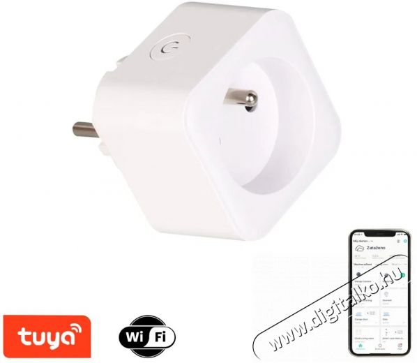 IMMAX NEO LITE okos belt&eacute;ri aljzat v2 tűvel, E t&iacute;pus, WiFi H&aacute;ztart&aacute;s / Otthon / K&uuml;lt&eacute;r - Okos otthon - Okos konnektor - 522120