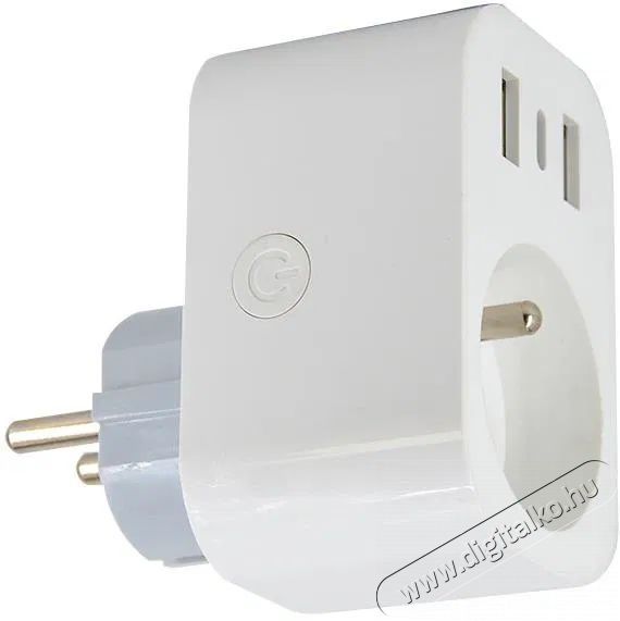 IMMAX NEO LITE Smart belt&eacute;ri konnektor, E t&iacute;pus, 2&times; USB, 1&times; USB C , WiFi H&aacute;ztart&aacute;s / Otthon / K&uuml;lt&eacute;r - Okos otthon - Okos konnektor - 522122