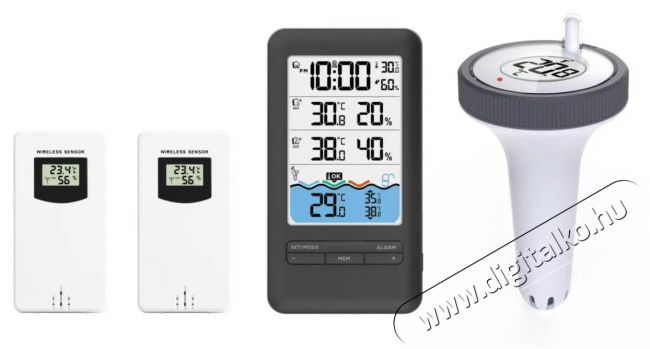 IMMAX NEO LITE Smart, medenc&eacute;kbe + 2&times; belt&eacute;ri hő- &eacute;s p&aacute;ratartalom m&eacute;rő H&aacute;ztart&aacute;s / Otthon / K&uuml;lt&eacute;r - Okos otthon - Smart időj&aacute;r&aacute;s &aacute;llom&aacute;s - 522132