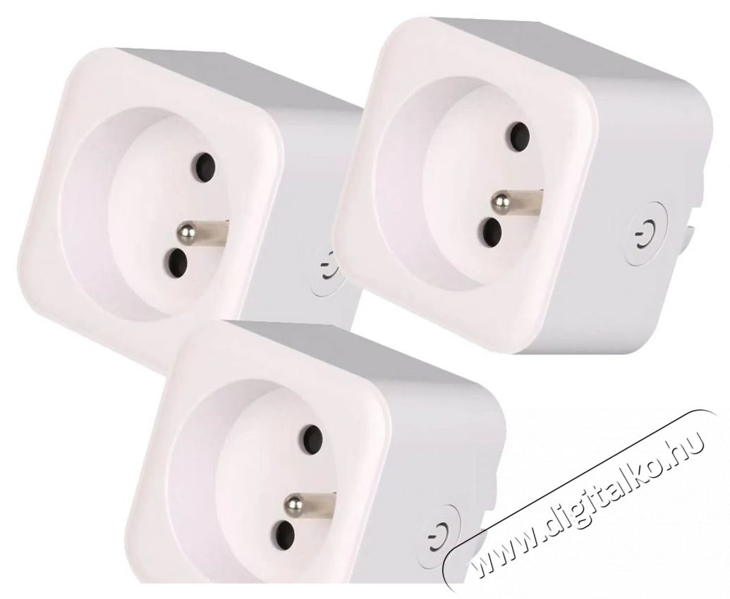 IMMAX NEO LITE Smart Szett 3x belt&eacute;ri aljzat v2 tűvel, E t&iacute;pus, WiFi H&aacute;ztart&aacute;s / Otthon / K&uuml;lt&eacute;r - Okos otthon - Okos konnektor - 522129