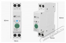 IMMAX NEO Smart egyf&aacute;zis&uacute; elektronikus biztos&iacute;t&eacute;k, 1-63 A, fogyaszt&aacute;sm&eacute;r&eacute;s, WiFi H&aacute;ztart&aacute;s / Otthon / K&uuml;lt&eacute;r - Okos otthon - Kieg&eacute;sz&iacute;tő - 522137
