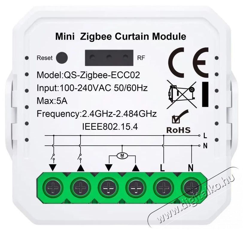 IMMAX NEO Smart redőny&ouml;k vez&eacute;rl&eacute;s&eacute;hez, Zigbee 3.0 H&aacute;ztart&aacute;s / Otthon / K&uuml;lt&eacute;r - Okos otthon - Kieg&eacute;sz&iacute;tő - 522142