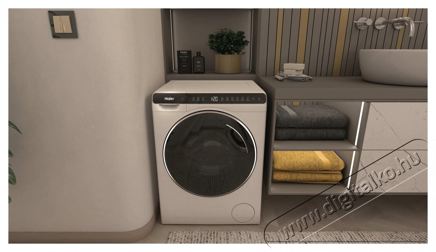 Indesit Haier HW50-BP12307U1-S mini mos&oacute;g&eacute;p H&aacute;ztart&aacute;s / Otthon / K&uuml;lt&eacute;r - Mos&oacute;g&eacute;p / sz&aacute;r&iacute;t&oacute;g&eacute;p - El&ouml;lt&ouml;ltős keskeny (45cm-ig) mos&oacute;g&eacute;p - 535879