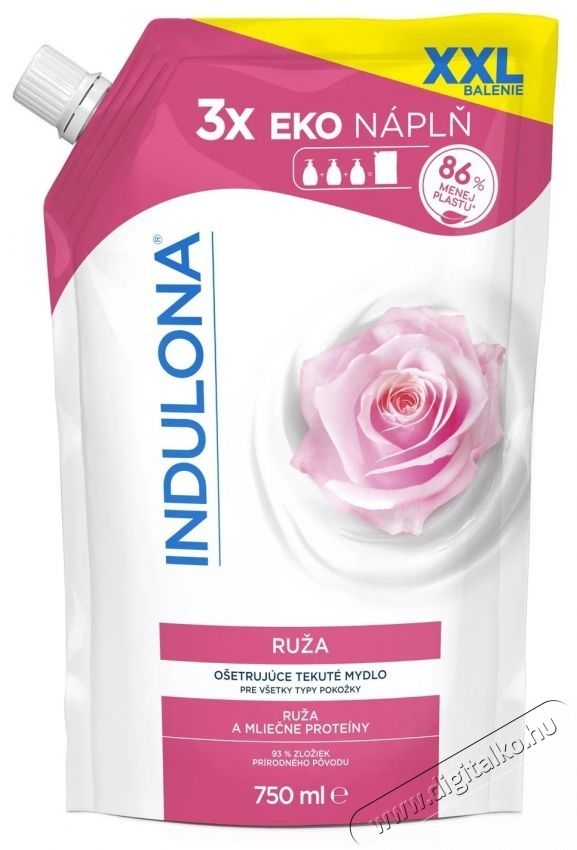 INDULONA r&oacute;zs&aacute;s ut&aacute;nt&ouml;ltő, 750 ml H&aacute;ztart&aacute;s / Otthon / K&uuml;lt&eacute;r - F&uuml;rdőszoba / wc - Foly&eacute;kony szappan - 537881