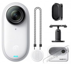 Insta360 Insta360 GO3 Akci&oacute;kamera, 128GB, Ultrasz&eacute;les 2,7K felv&eacute;tel, ak&aacute;r 173 perces felv&eacute;tel, Feh&eacute;r F&eacute;nyk&eacute;pezőg&eacute;p / kamera - Sport kamera - 4K felbont&aacute;s&uacute; - 494859