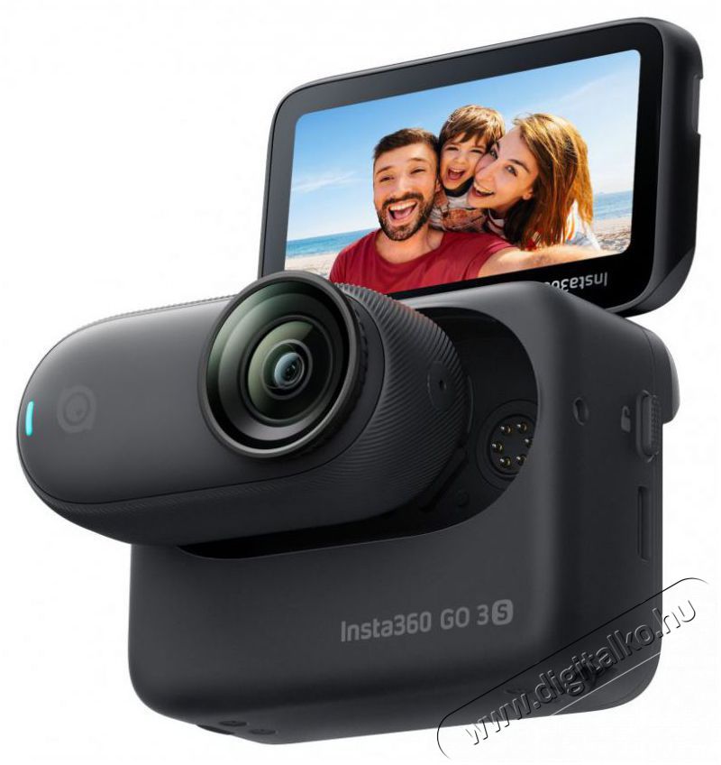 Insta360 GO 3S Standard Edition Midnight Black 128GB F&eacute;nyk&eacute;pezőg&eacute;p / kamera - Sport kamera - 4K felbont&aacute;s&uacute; - 519903